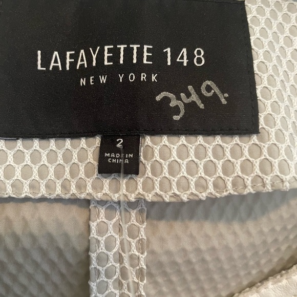 LAFAYETTE 148 New York gray and white Topper Jacket - Picture 13 of 14